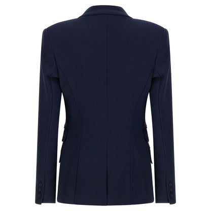 Elisabetta Franchi Blue Polyester Blazer