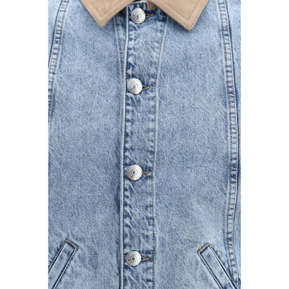 Brunello Cucinelli Blue Cotton Denim Jacket