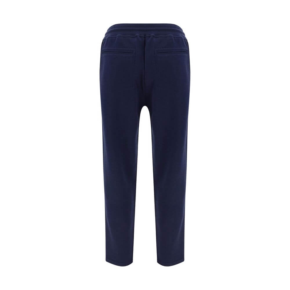 Brunello Cucinelli Blue Cotton Joggers (Workout Pants)