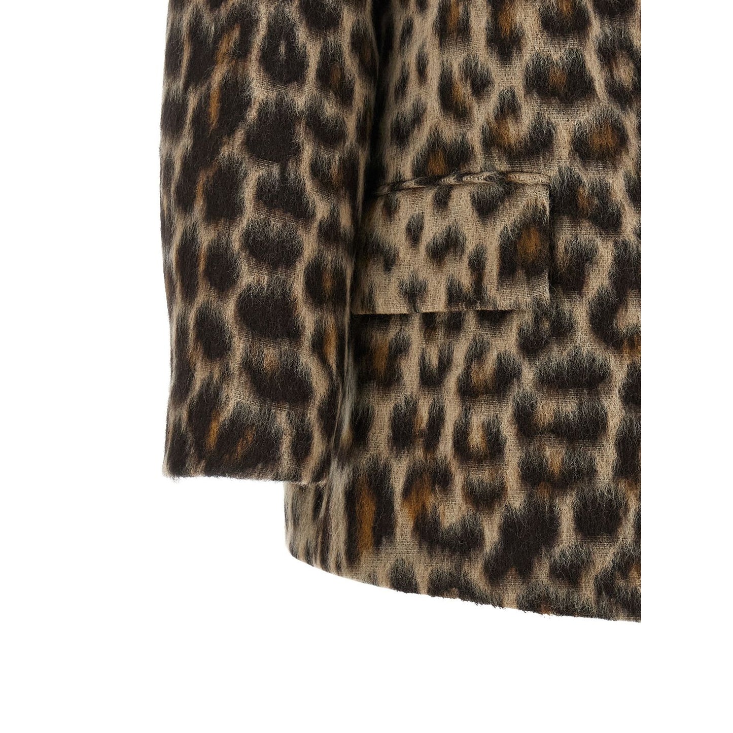 Alberto Biani Beige Wool Coat
