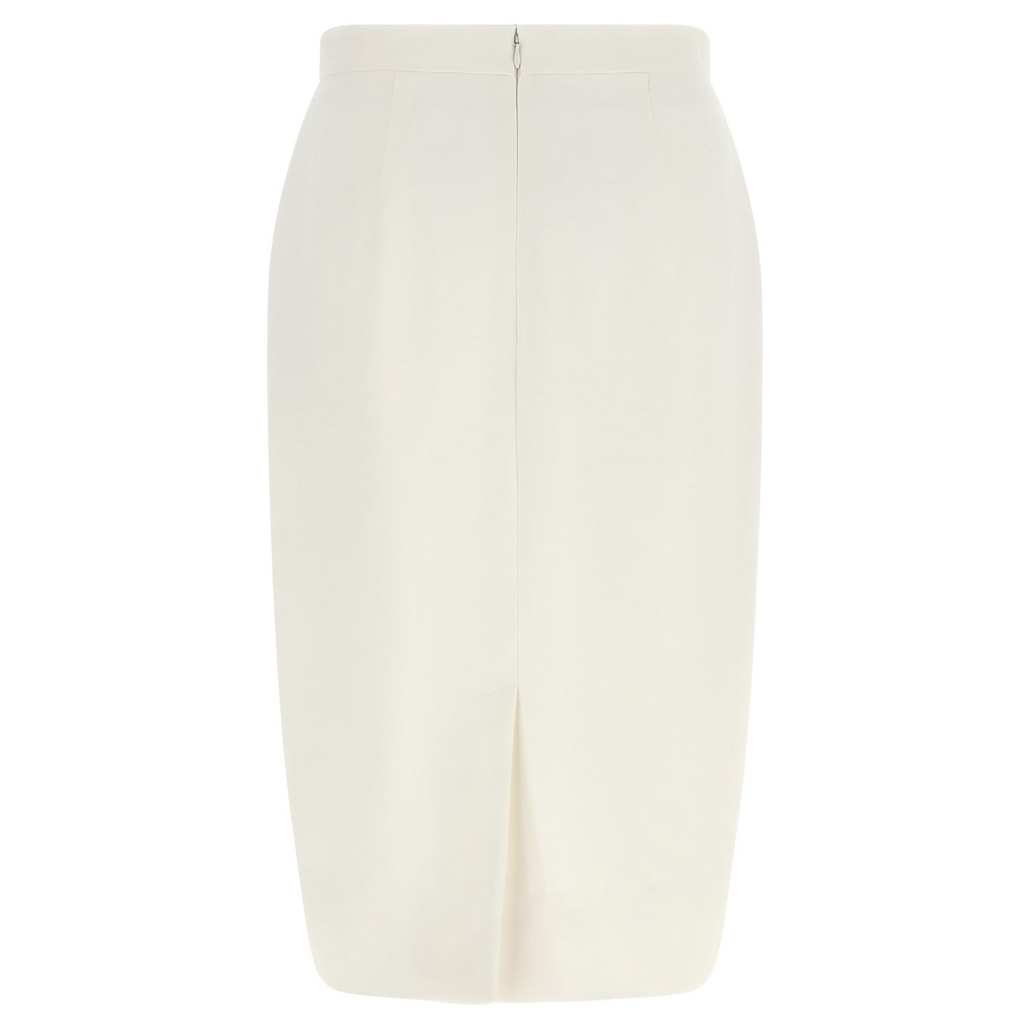 Stella McCartney White Polyester Midi Skirt