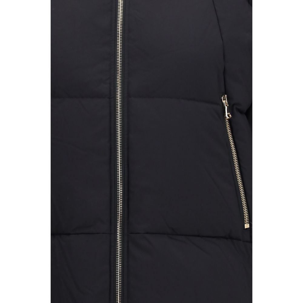 Tatras Black Nylon Full-Length Jacket