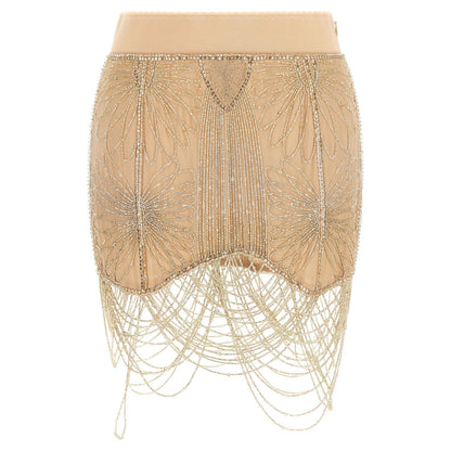 The Attico Multicolor Silk Long Skirt