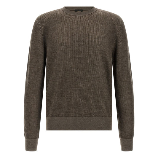 Brioni Brown Cashmere Cardigan