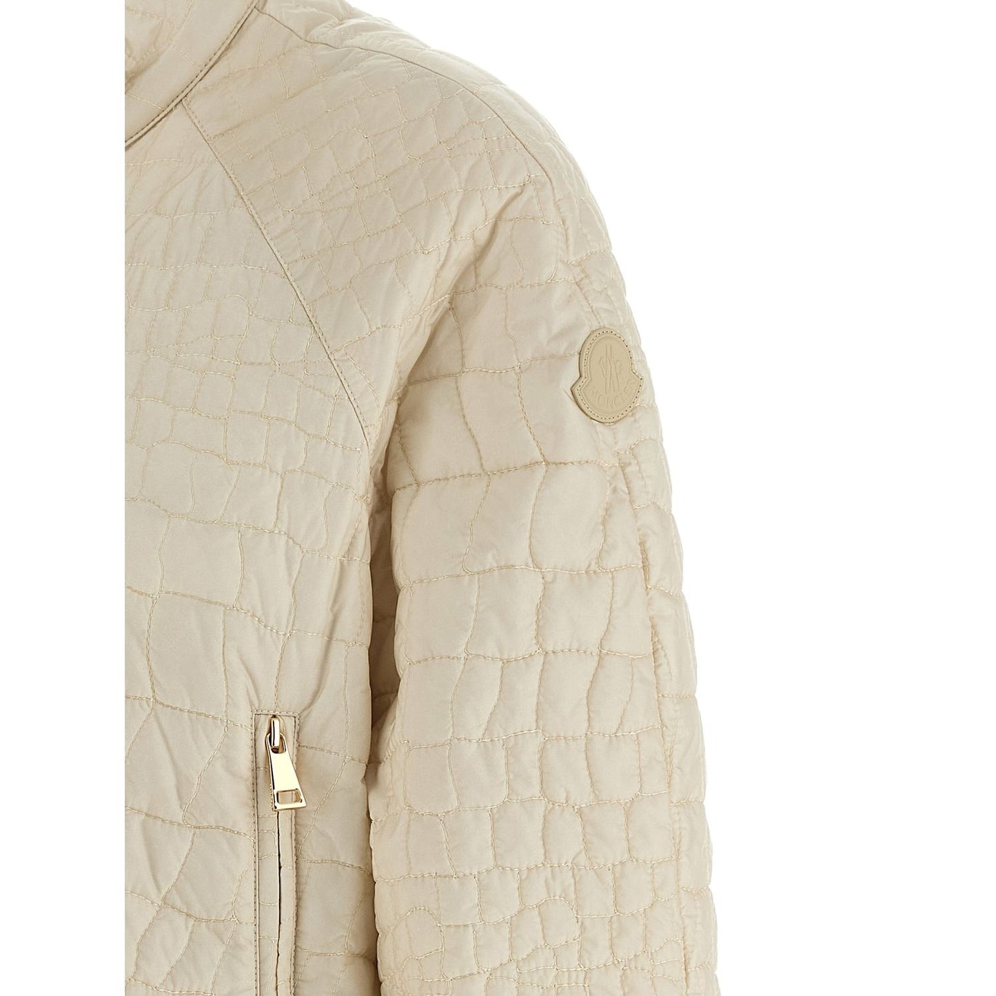 Moncler Beige Polyamide Full-Length Jacket