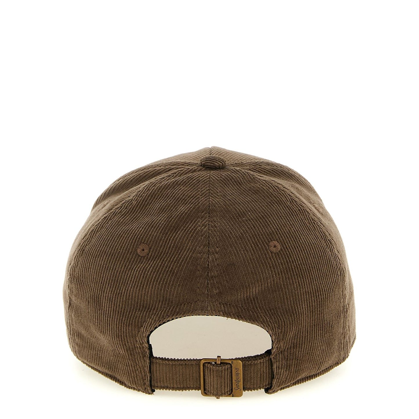 Saint Laurent Brown Cotton Cap (Baseball Hat)