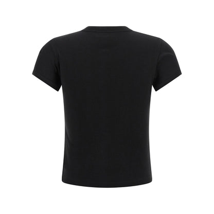Saint Laurent Black Cotton T-Shirt