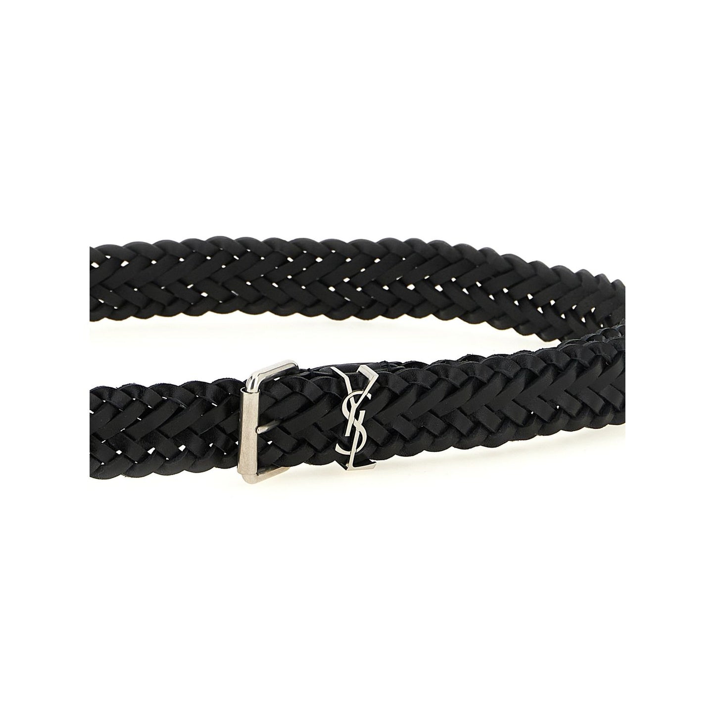 Saint Laurent Black Calfskin Regular Belt