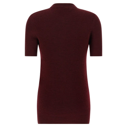 Prada Bordeaux Virgin Wool Cardigan