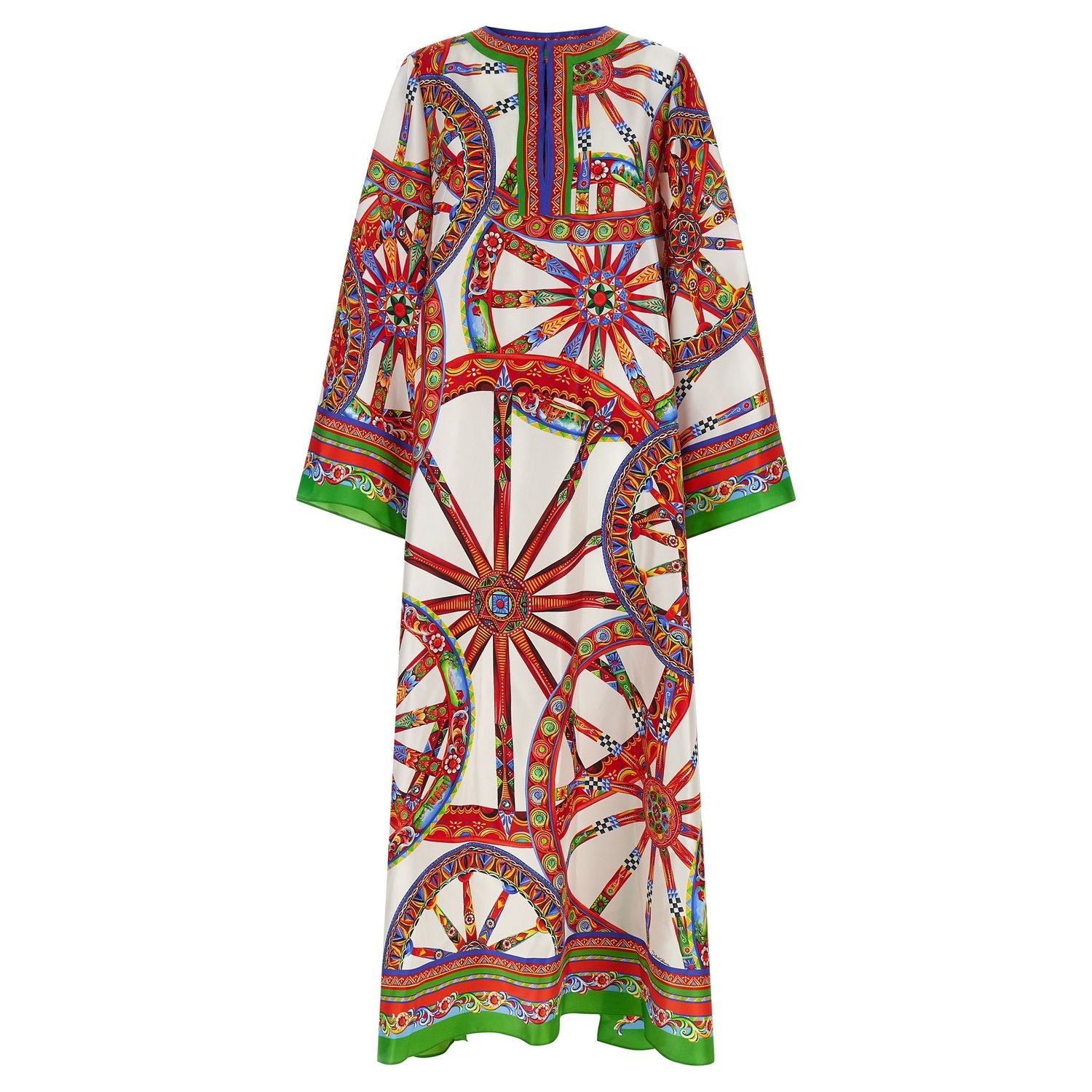 Dolce & Gabbana Multicolor Silk Long Dress
