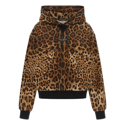 Dolce & Gabbana Brown Cotton Hoodie