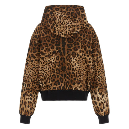 Dolce & Gabbana Brown Cotton Hoodie