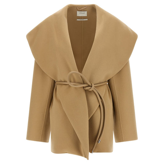 Sportmax Beige Wool Coat