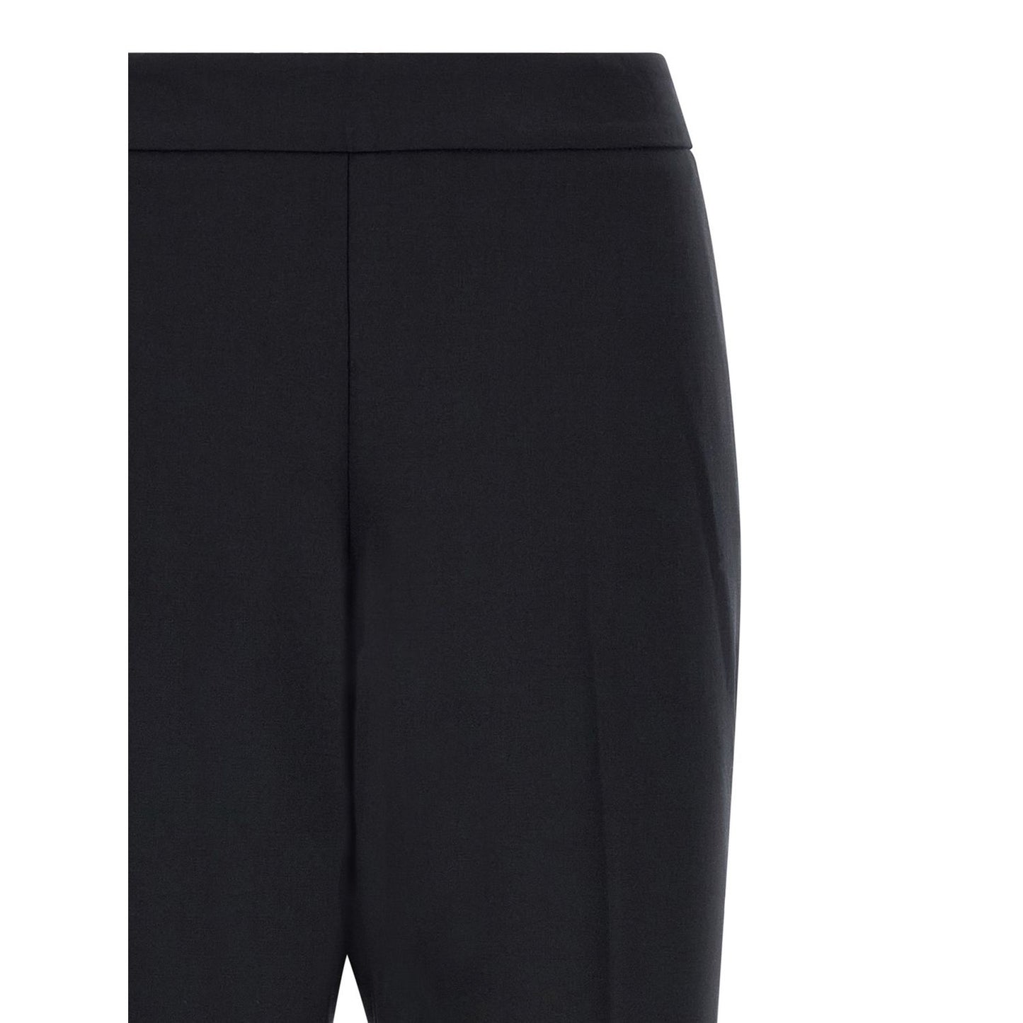 Alberto Biani Black Polyester Cropped Pants