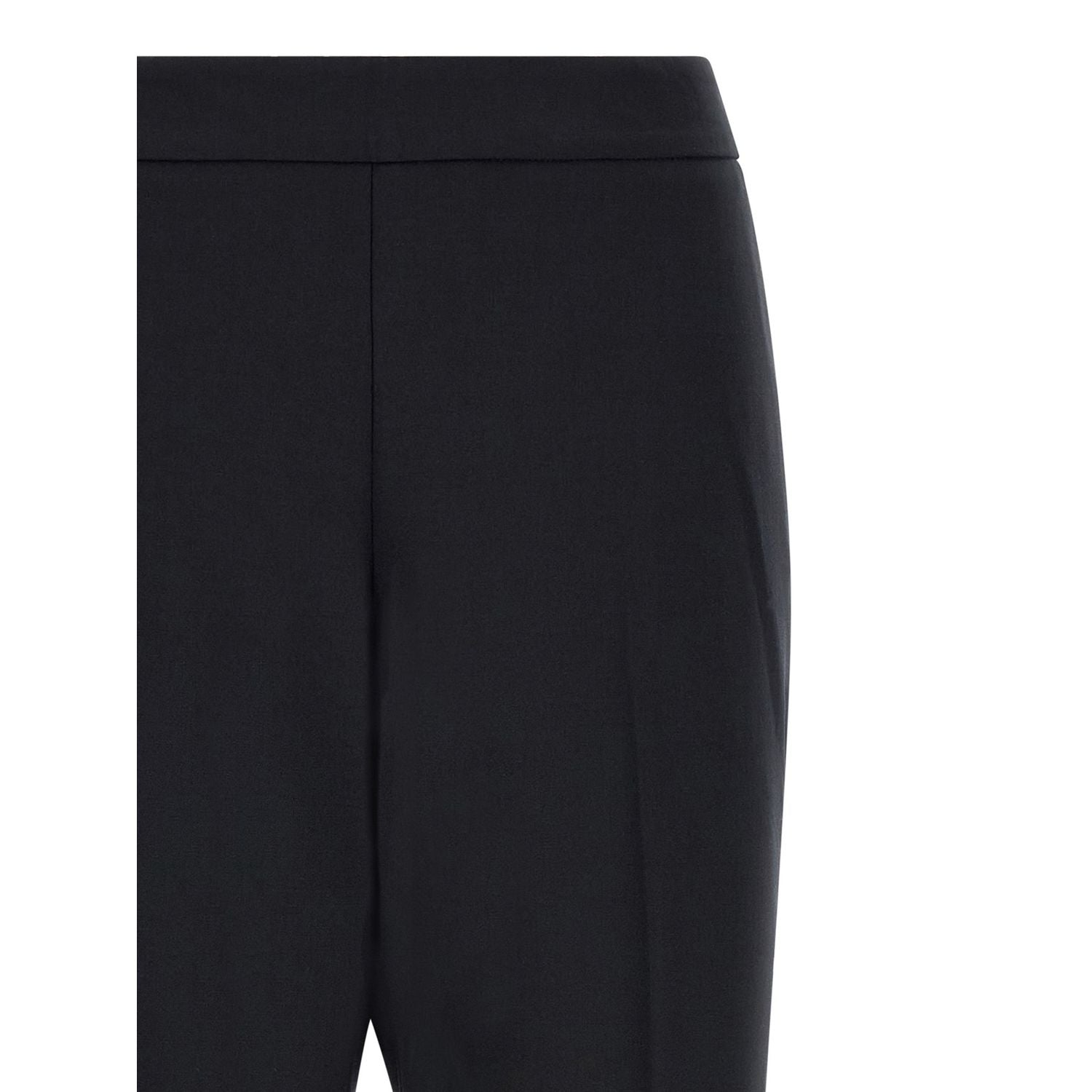 Alberto Biani Black Polyester Cropped Pants