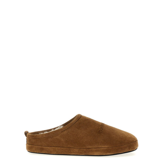 Balenciaga Brown Calfskin Mules