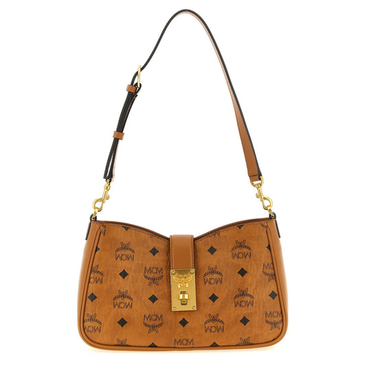 MCM Brown Polyethylene Shoulder Bag
