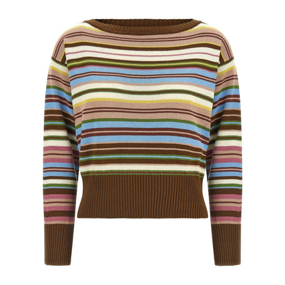 Max Mara Multicolor Cotton Cardigan