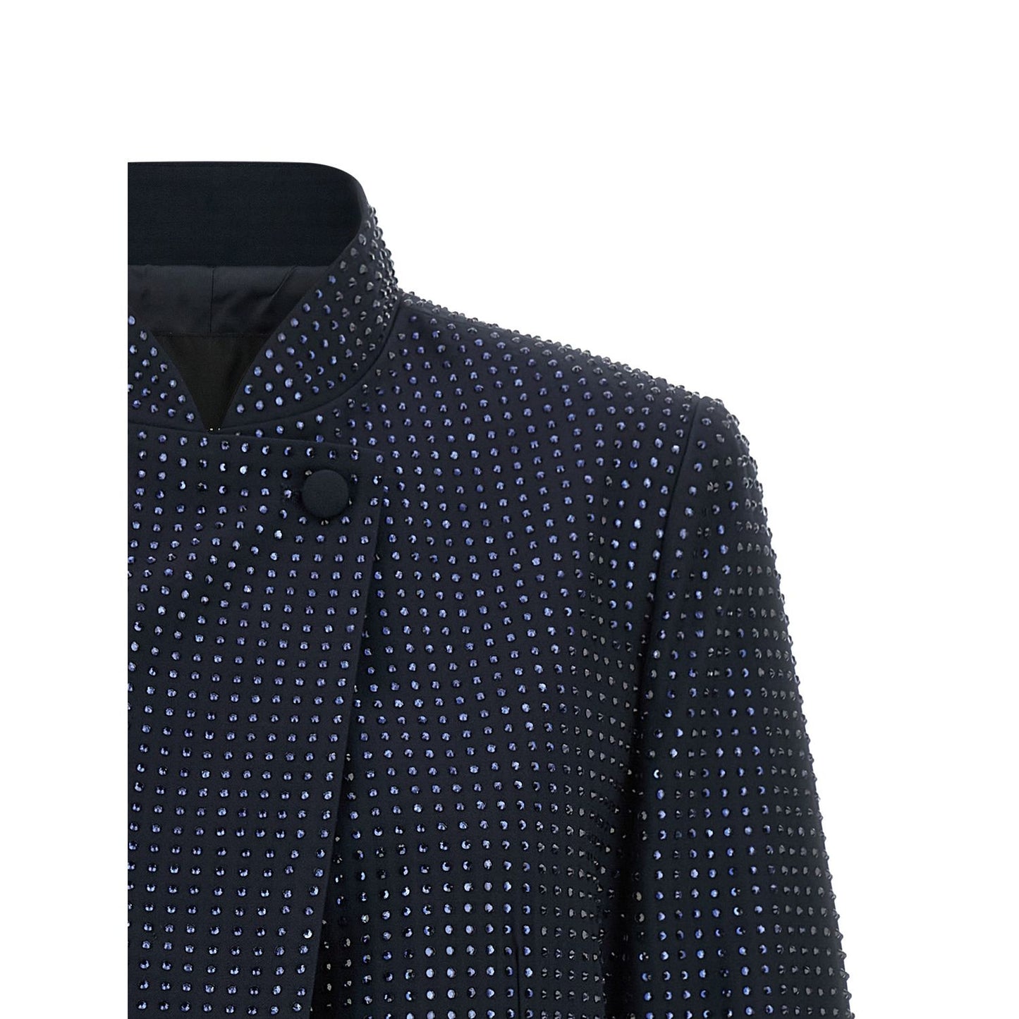PINKO Blue Polyester Full-Length Jacket