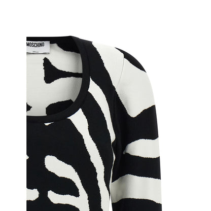 Moschino Black Viscose Cardigan