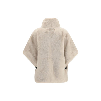 PINKO Beige Polyester Full-Length Jacket