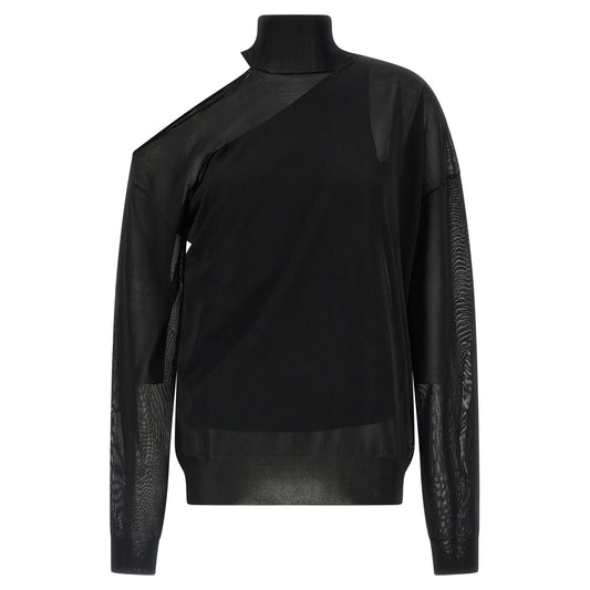Fendi Black Viscose Cardigan