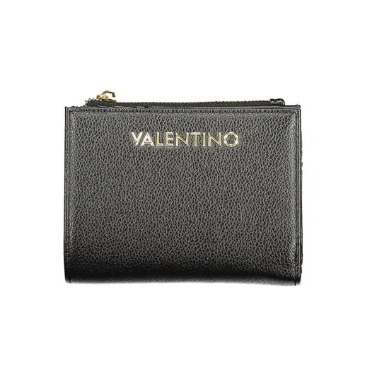 Mario Valentino Black Polyurethane Womens Wallet