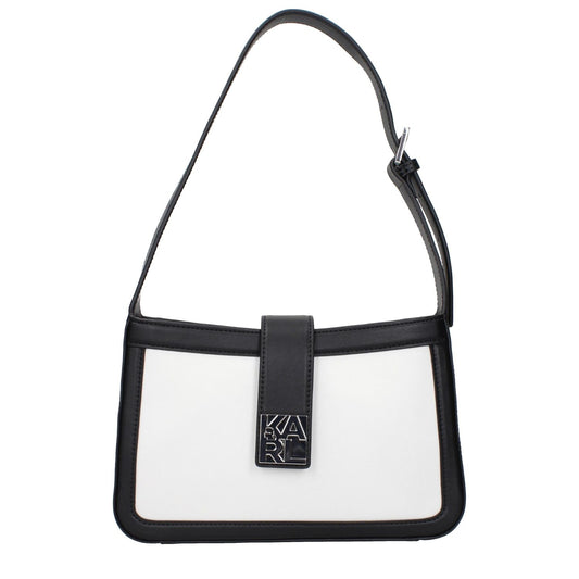 Karl Lagerfeld White Leather Shoulder Bag