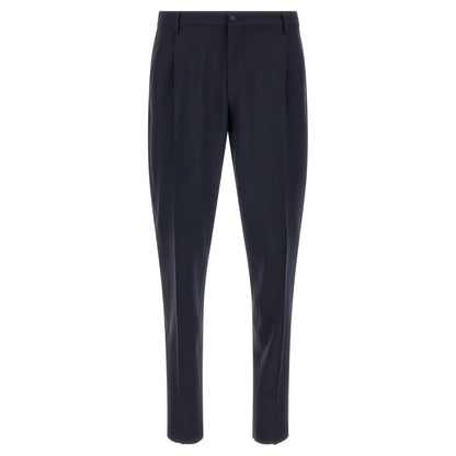 Dolce & Gabbana Blue Virgin Wool Two-Piece Suit