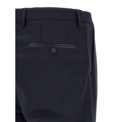 Dolce & Gabbana Blue Virgin Wool Two-Piece Suit