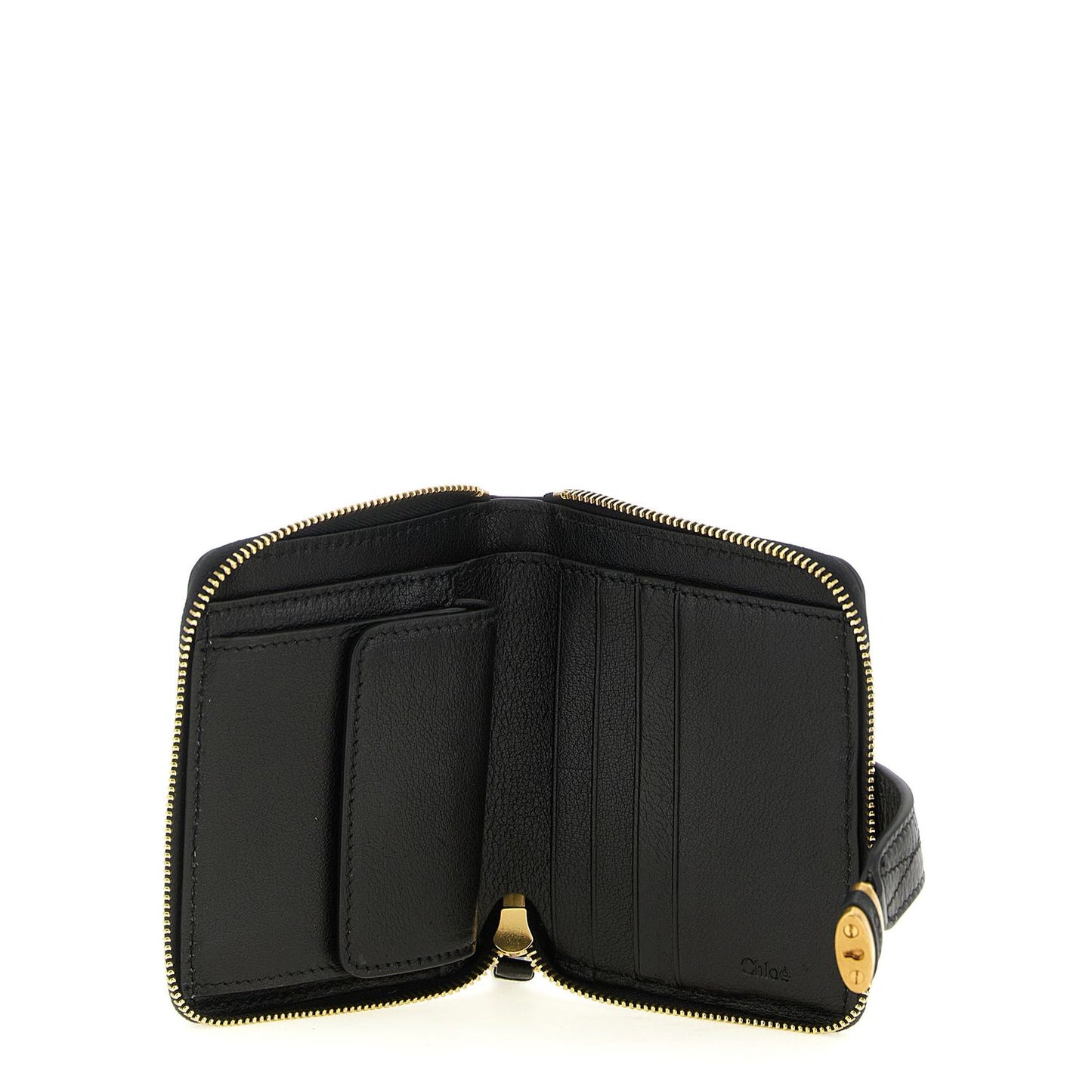 Chloé Black Buffalo Leather Cardholder