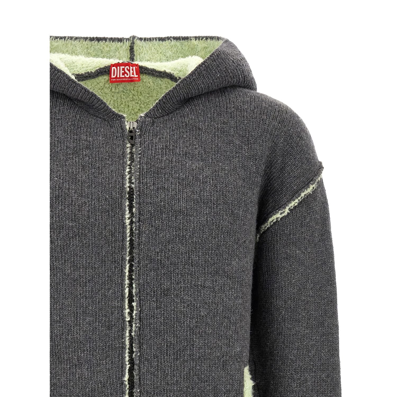 Diesel Gray Wool Sweatshirt