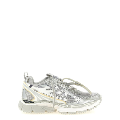 Off-White Gray Polyethylene Athletic Sneakers