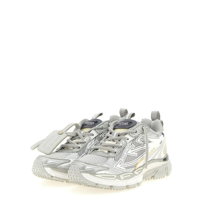 Off-White Gray Polyethylene Athletic Sneakers