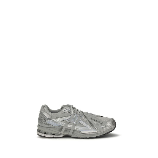 New Balance Gray Fabric Athletic Sneakers