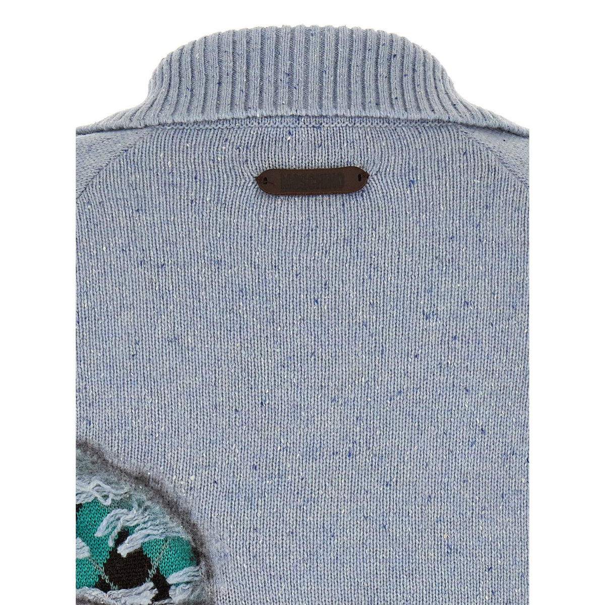 Moschino Blue Wool Cardigan