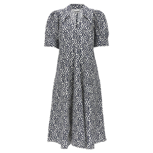Ganni Multicolor Cotton Casual Dress