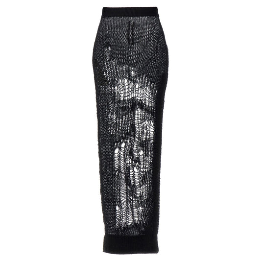 Rick Owens Black Nylon Mini Skirt