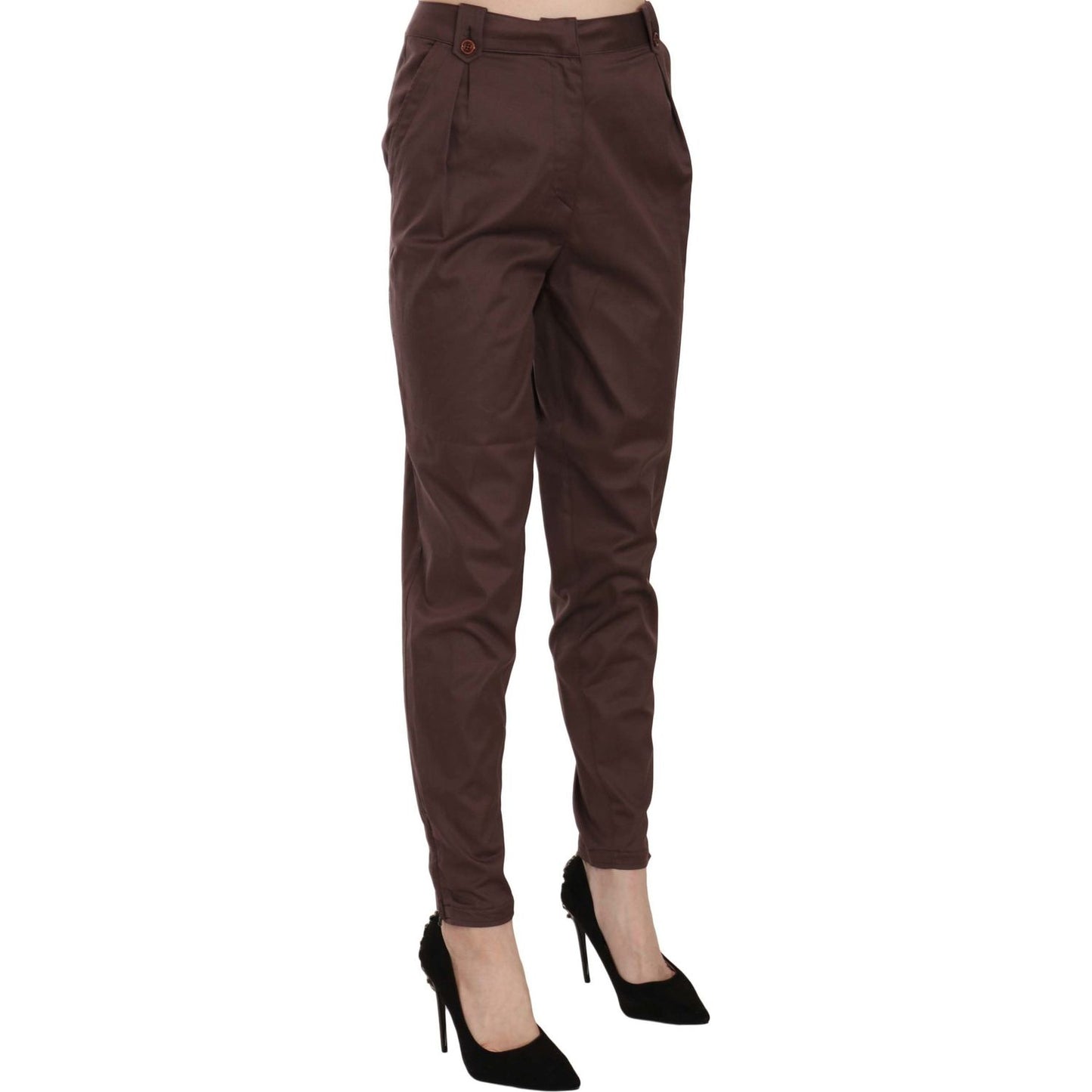 Just Cavalli High Waist Tapered Chic Formal Pants Just Cavalli