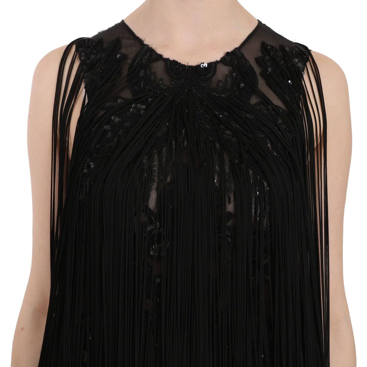 John Richmond Sheer Sequined Maxi Elegance Dress John Richmond