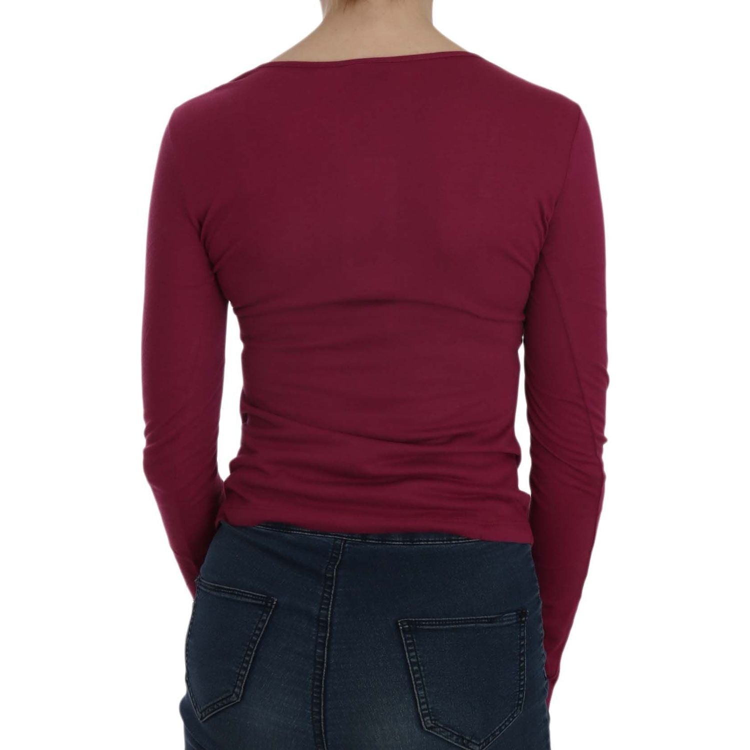 Exte Crystal Embellished Long Sleeve Casual Top