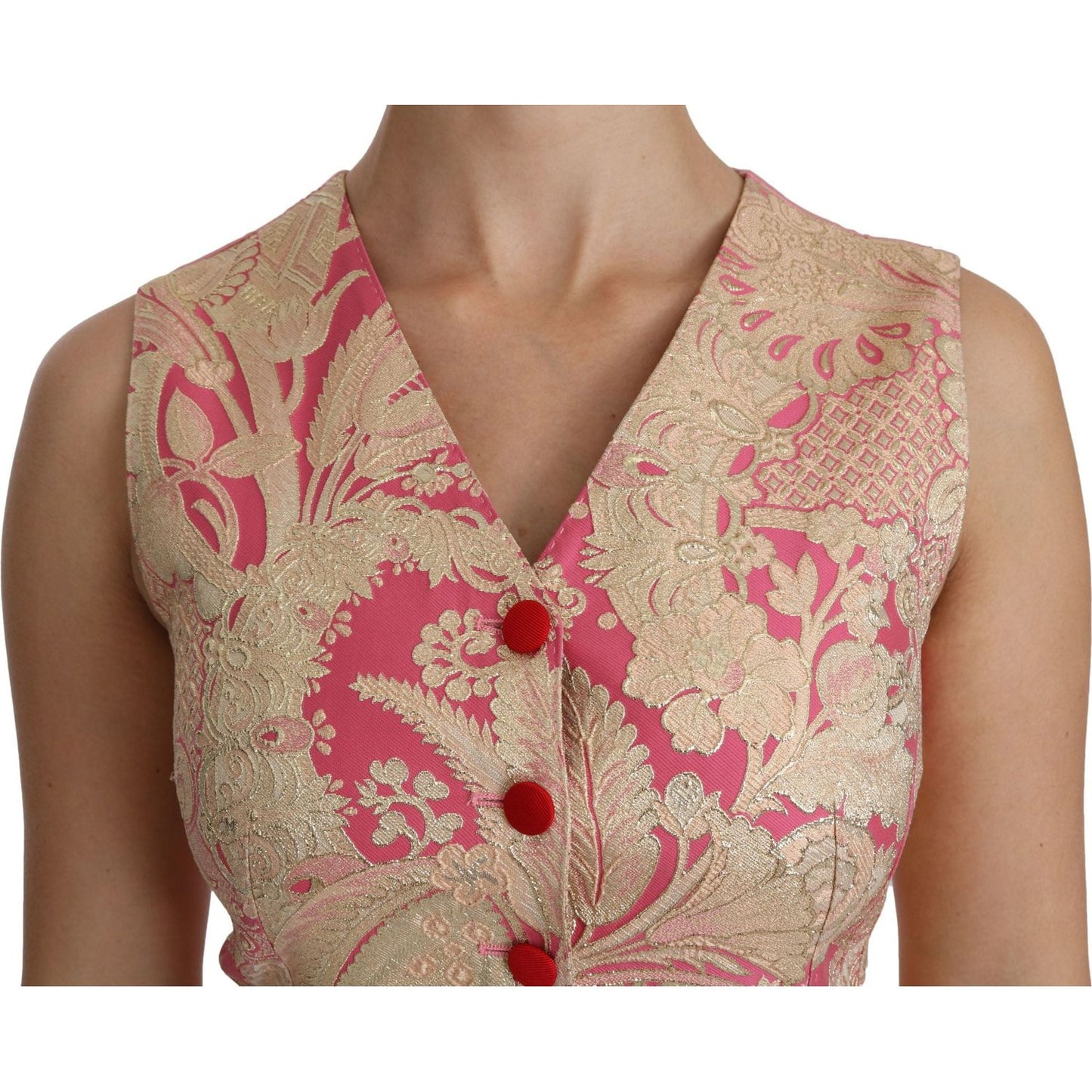 Dolce & Gabbana Elegant Silk Blend V-Neck Vest Top Dolce & Gabbana