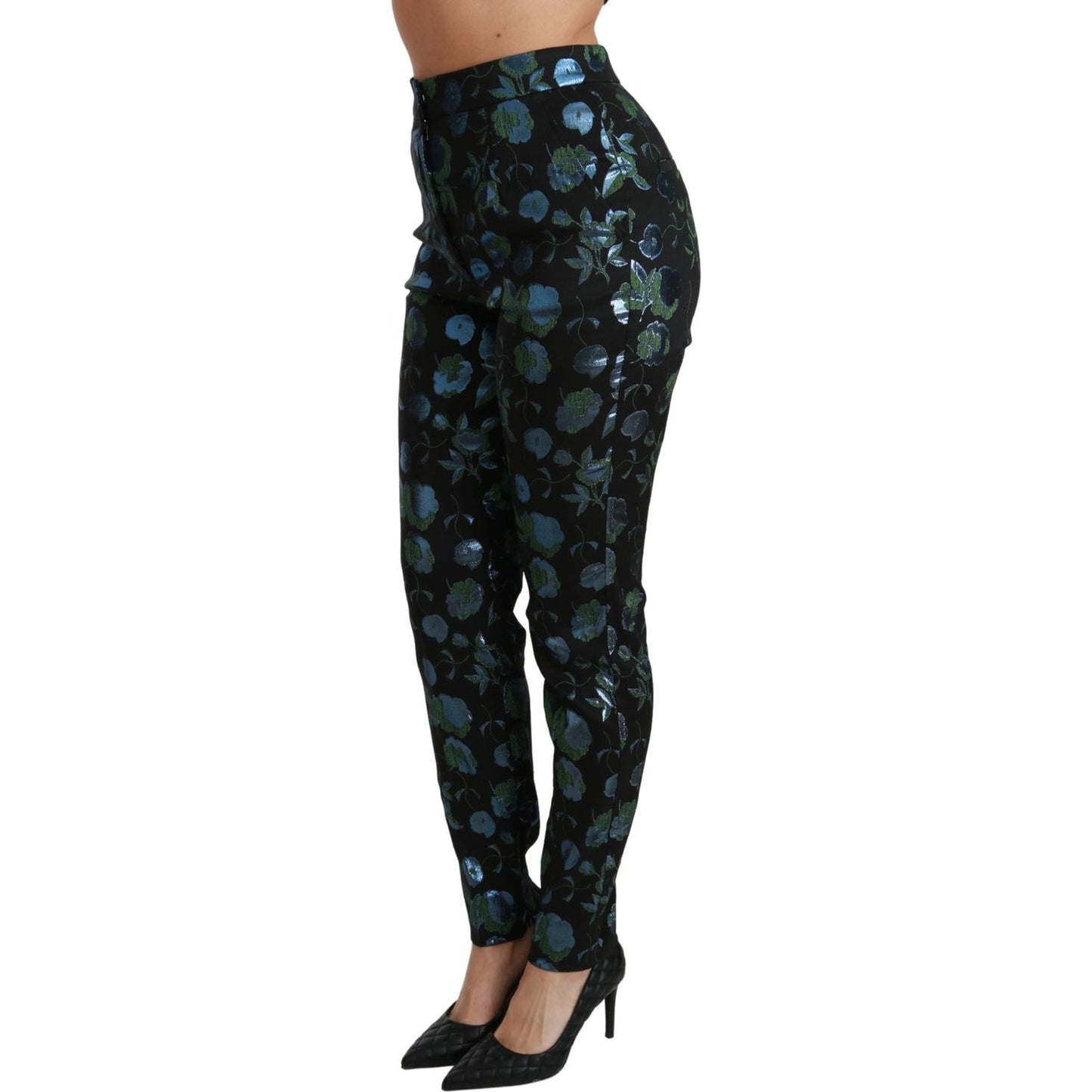 Dolce & Gabbana Floral High Waist Skinny Trousers Dolce & Gabbana