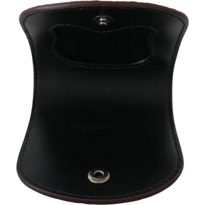 Dolce & Gabbana Brown Exotic Skin Pocket Condom Case Holder