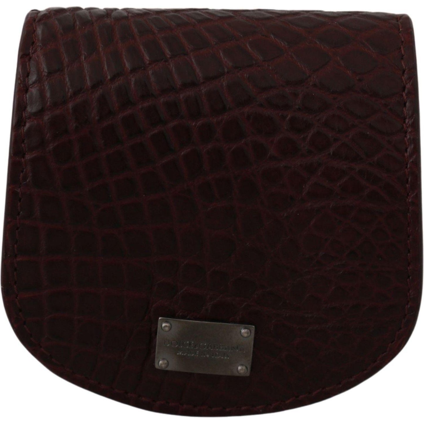 Dolce & Gabbana Brown Exotic Skin Pocket Condom Case Holder