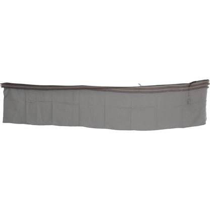 Costume National Gray Fringe Neck Wrap Cotton Scarf