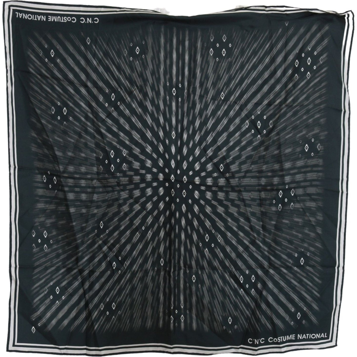 Costume National Blue Foulard Silk Women Scarf