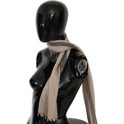 Costume National Beige Women Cotton Shawl Scarf