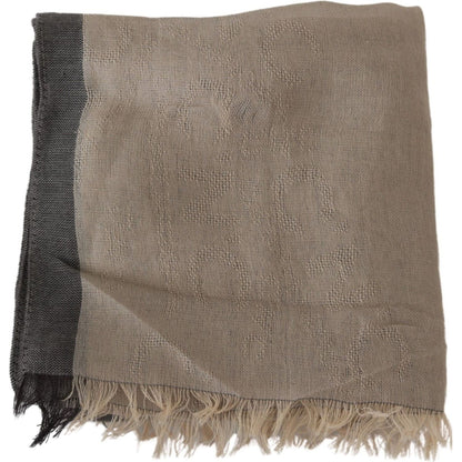 Costume National Beige Women Cotton Shawl Scarf
