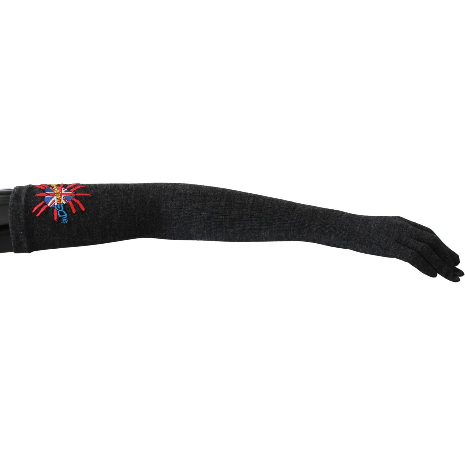 قفازات صوفية أنيقة بطول الكوع من دولتشي آند غابانا